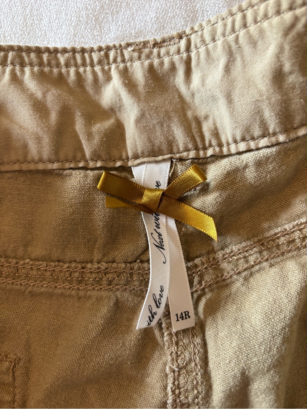 next Wide-Leg Women's Chinos in Light Tan - Picture 2 of 5